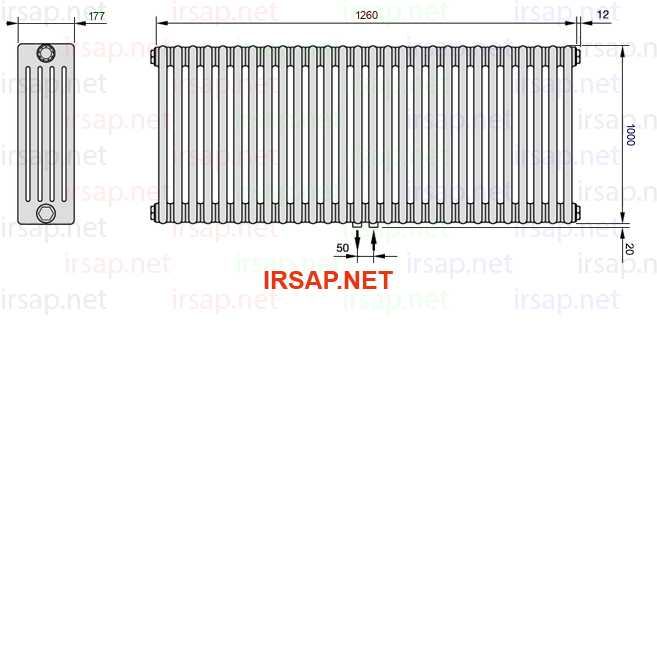 Радиатор IRSAP Tesi 51000/28 T50 CL 01